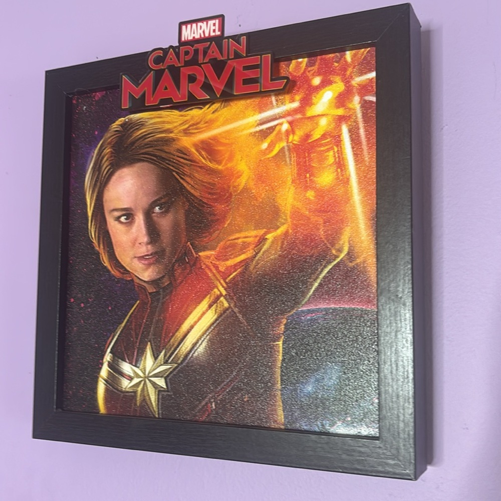 Captain Marvel Framed Photo